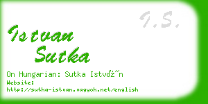 istvan sutka business card